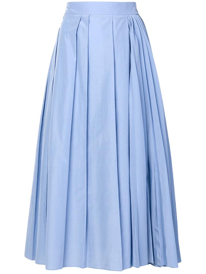 Sport Max Code Pleated Maxi Skirt - Blue