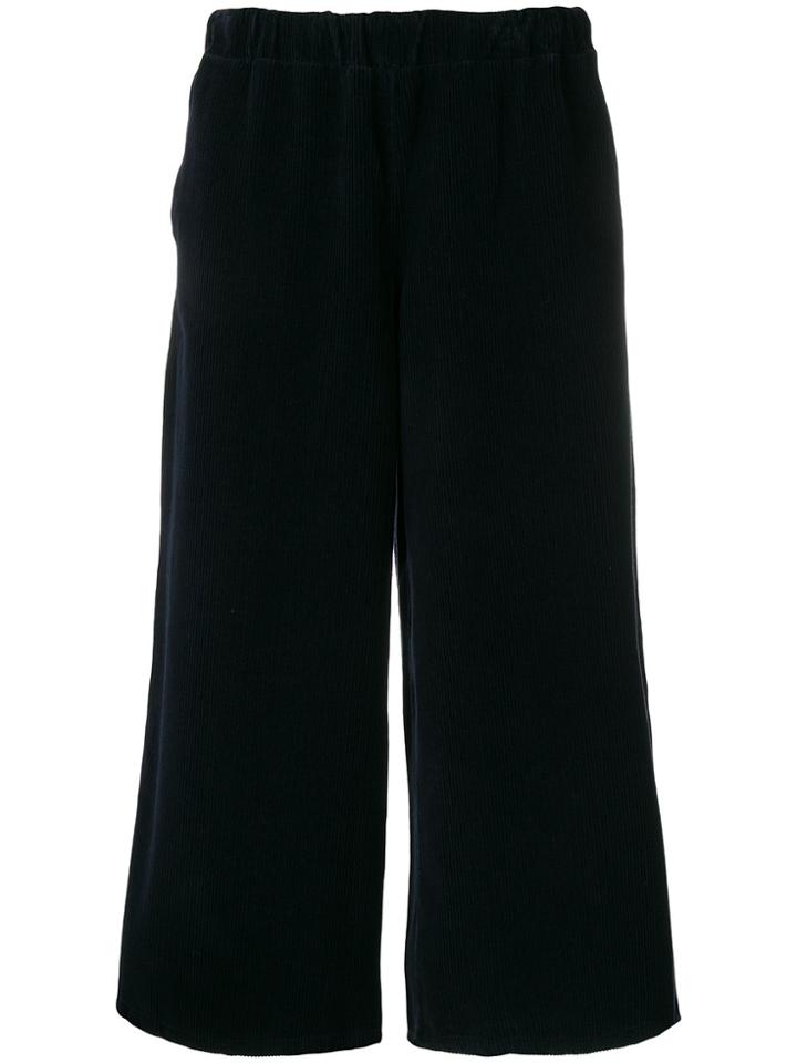 Labo Art Cropped Wide Leg Trousers - Blue