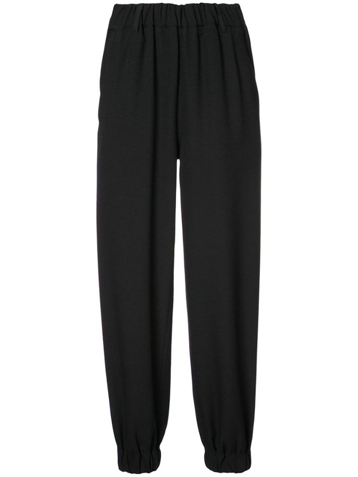 Mm6 Maison Margiela Slim-fit Casual Trousers - Black
