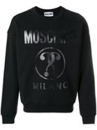 Moschino Vinyl Print Sweatshirt - Black