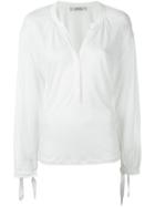 Dorothee Schumacher Mandarin Collar Wide Sleeve Blouse