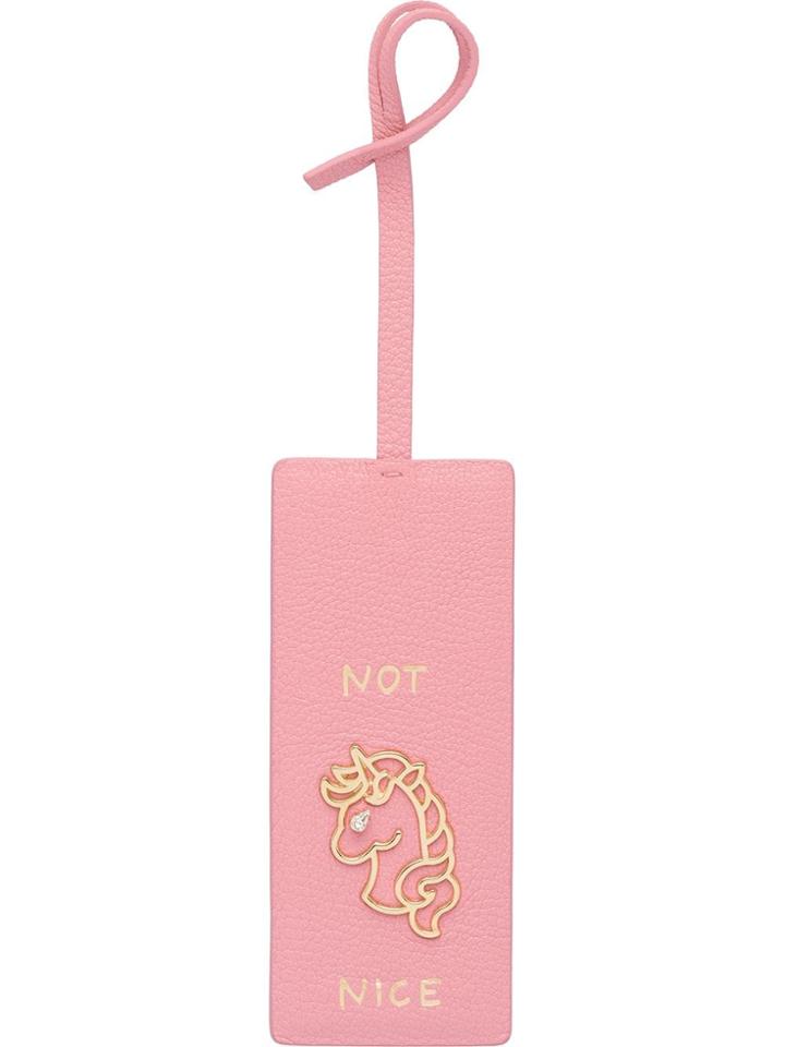 Miu Miu Hanging Name Tag - Pink