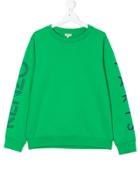 Kenzo Kids Logo Print Sweatshirt - Green