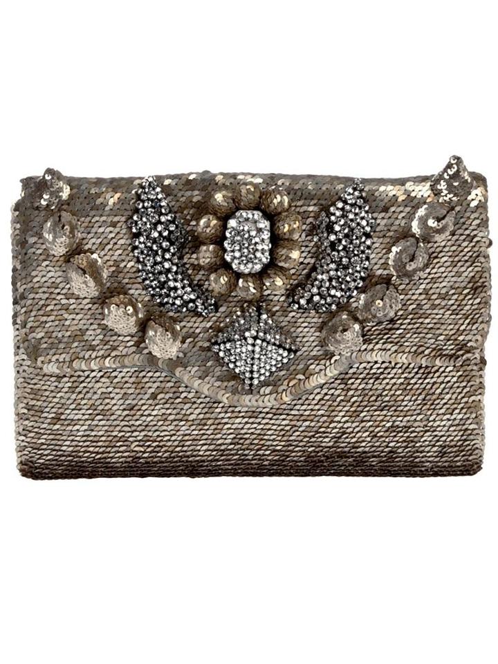 Shourouk Sequin Clutch Bag