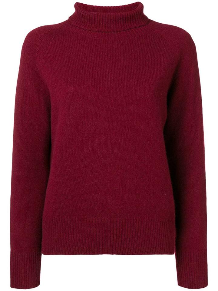 Ymc Roll Neck Jumper - Red