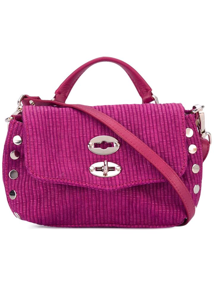 Zanellato Small Postina Crossbody Bag - Pink & Purple