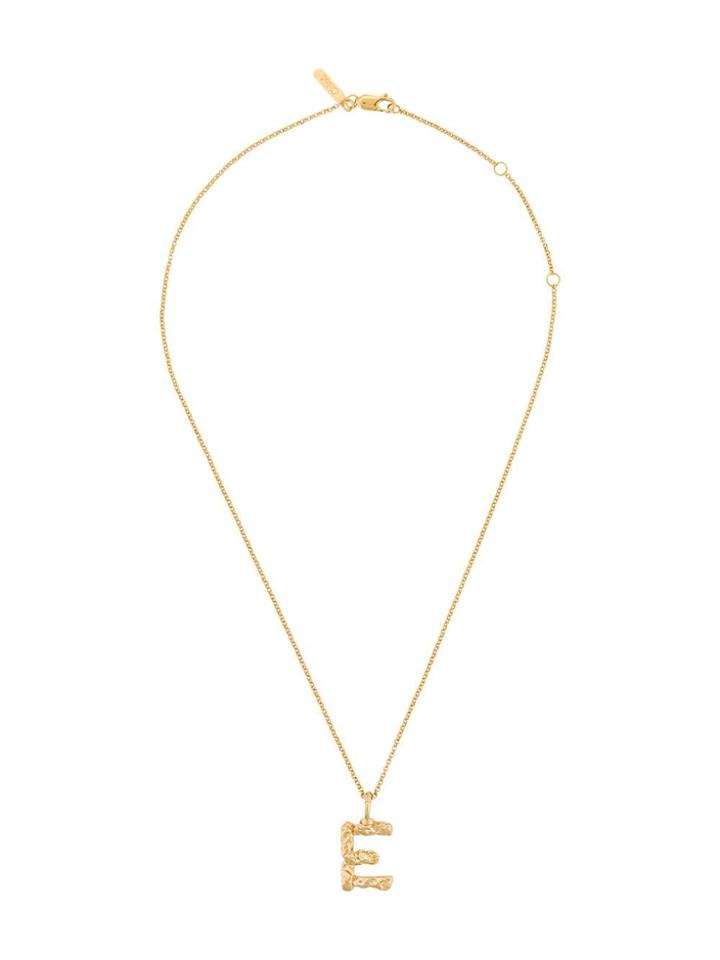 Chloé Letter E Pendant Necklace - Gold