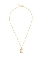 Chloé Letter E Pendant Necklace - Gold