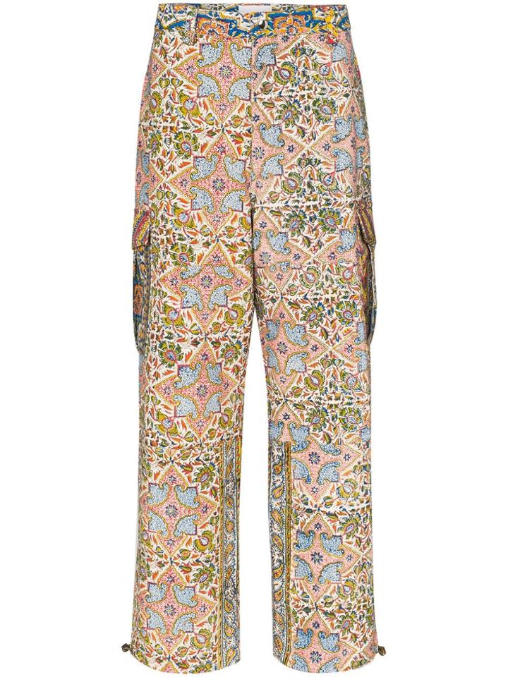 Paria Farzaneh Iranian Print Wide-leg Trousers