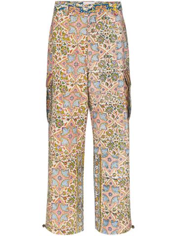 Paria Farzaneh Iranian Print Wide-leg Trousers