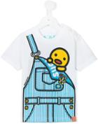 Sugarman Kids Man In Dungarees Print T-shirt