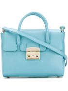 Furla - Boxy Crossbody Bag - Women - Calf Leather - One Size, Blue, Calf Leather