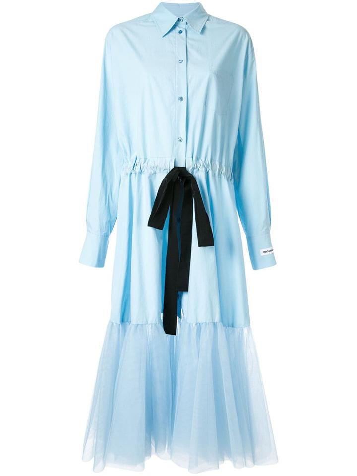 Brognano Flared Shirt Dress - Blue