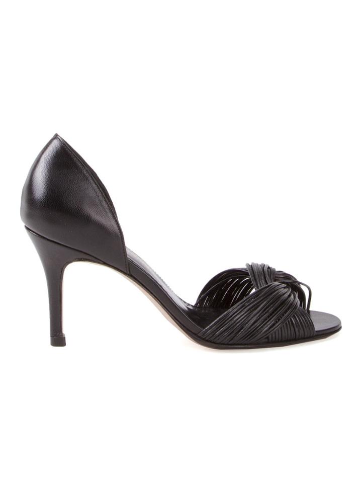 Sarah Chofakian Open Toe Pumps - Black
