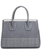 Thomas Wylde - Studded Tote - Women - Calf Leather - One Size, Women's, Grey, Calf Leather