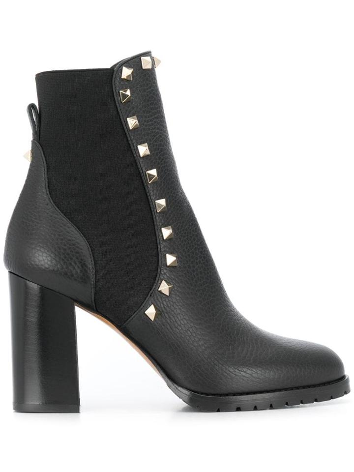 Valentino Valentino Garavani Beatle Rockstud Boots - Black