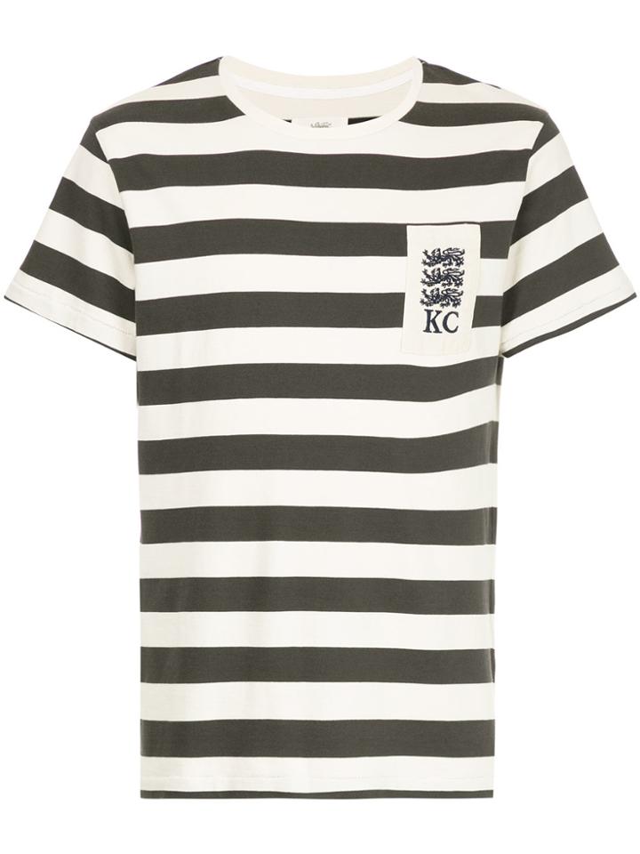 Kent & Curwen Striped Crewneck T-shirt - White