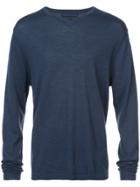 Pya Knitted V-neck Sweater - Blue