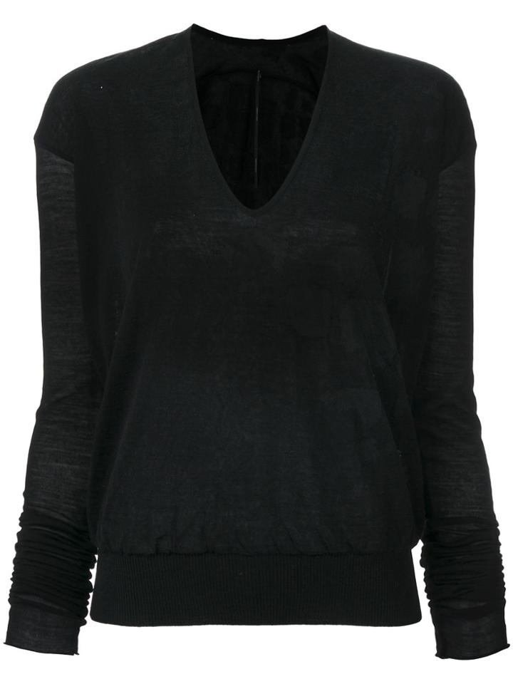 Masnada V-neck Top - Black