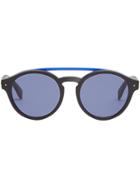 Fendi Eyewear Double Bridge Sunglasses - Black