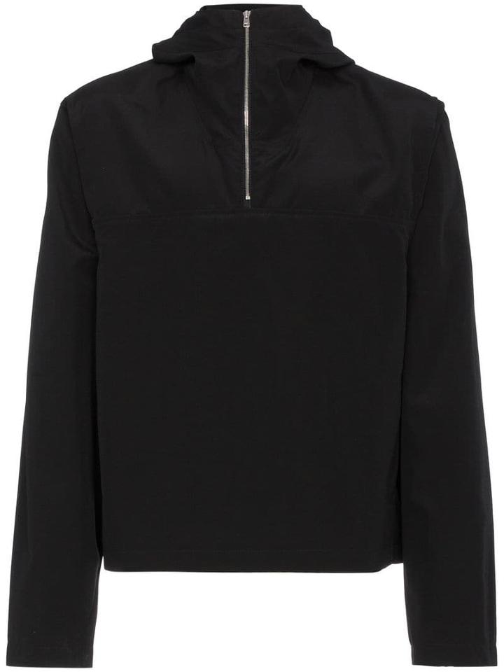 Mackintosh 0002 Rubberised Wool Cotton-blend Zip Jacket - Black