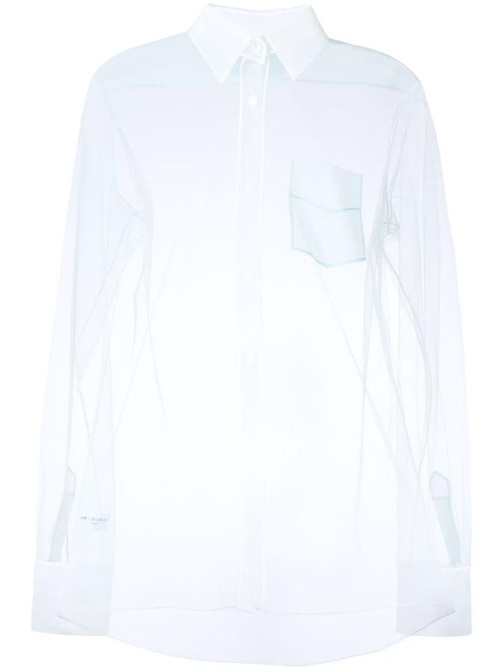 Viktor & Rolf Classic Tulle Shirt - Blue