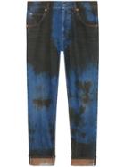 Gucci - Washed Denim Loose Tapered Pant - Men - Cotton - 31, Blue, Cotton