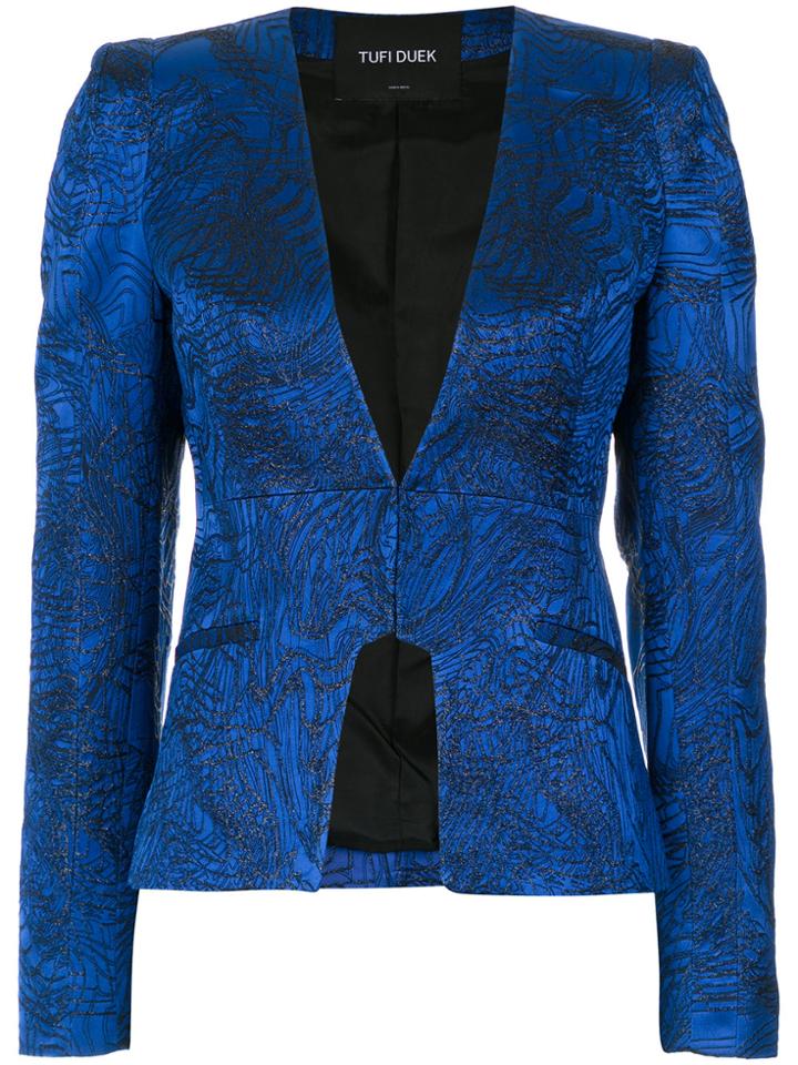 Tufi Duek Printed Blazer - Blue