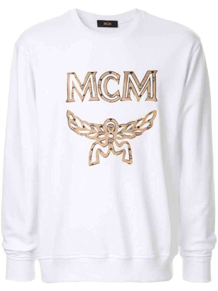 Mcm Printed Sweatshirt - White