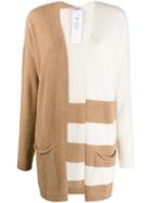 Liu Jo Contrast Striped Cardigan - White