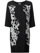 Maiyet Appliqué T-shirt Dress, Women's, Size: 2, Black, Silk