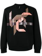 Neil Barrett Modernist Sweatshirt, Men's, Size: Small, Black, Lyocell/cotton/viscose/polyurethane