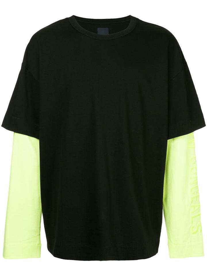 Juun.j Layered Long Sleeved T-shirt - Black