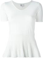 Armani Collezioni Pleated Knit Top