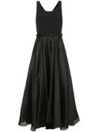 Ingie Paris Braided Fitted Gown - Black
