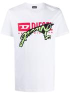 Diesel Covered Logo Print T-shirt - White