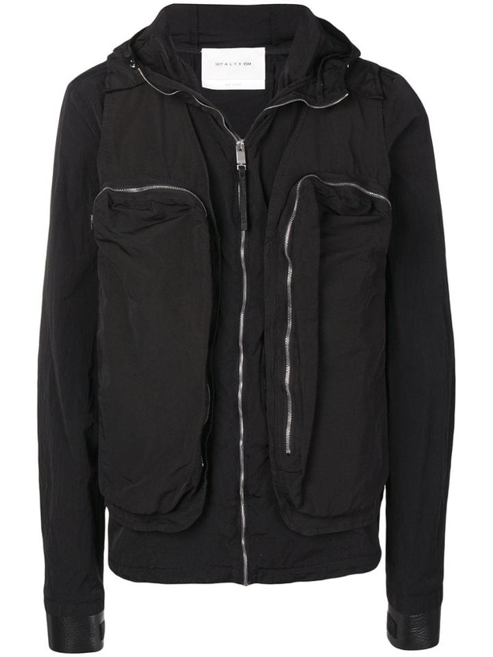 1017 Alyx 9sm Hooded Convertible Jacket - Black