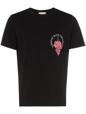 Nounion Groove With The Grapes Cotton T-shirt - Black