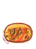 Emilio Pucci Small Orange Transparent Cosmetics Case