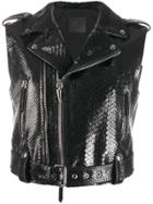 Giuseppe Zanotti Amelia Sleeveless Biker Jacket - Black