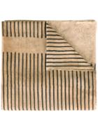 Uma Wang Striped Scarf, Women's, Brown, Cotton