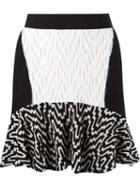 Cecilia Prado Tricot Pattern Skirt, Women's, Size: G, Black, Cotton/acrylic/polyester/viscose