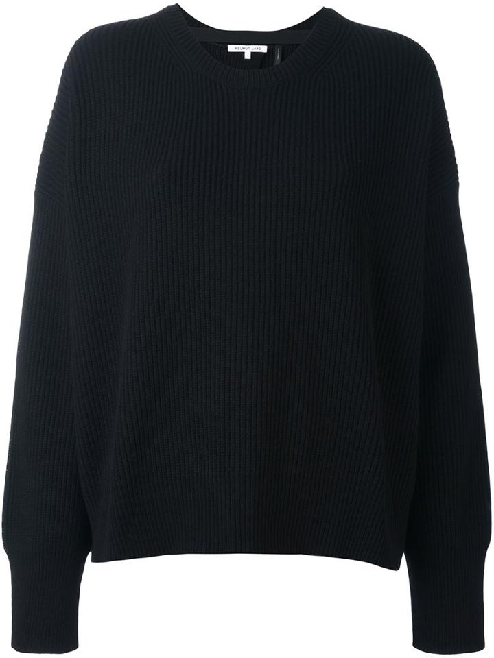 Helmut Lang Round Neck Sweater, Women's, Size: Xs, Black, Cashmere/wool