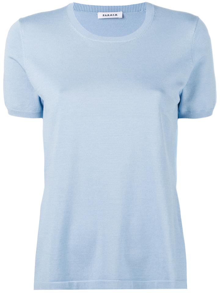 P.a.r.o.s.h. Bow-back Blouse - Blue