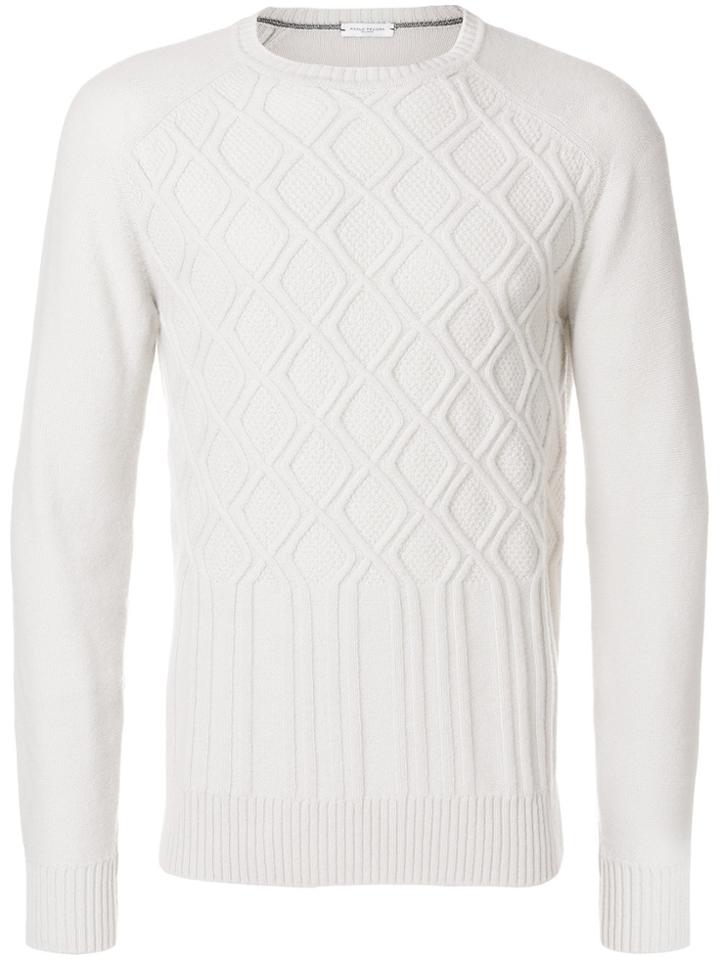 Paolo Pecora Crew Neck Jumper - Nude & Neutrals