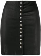 Iro Buttoned Mini Skirt - Black