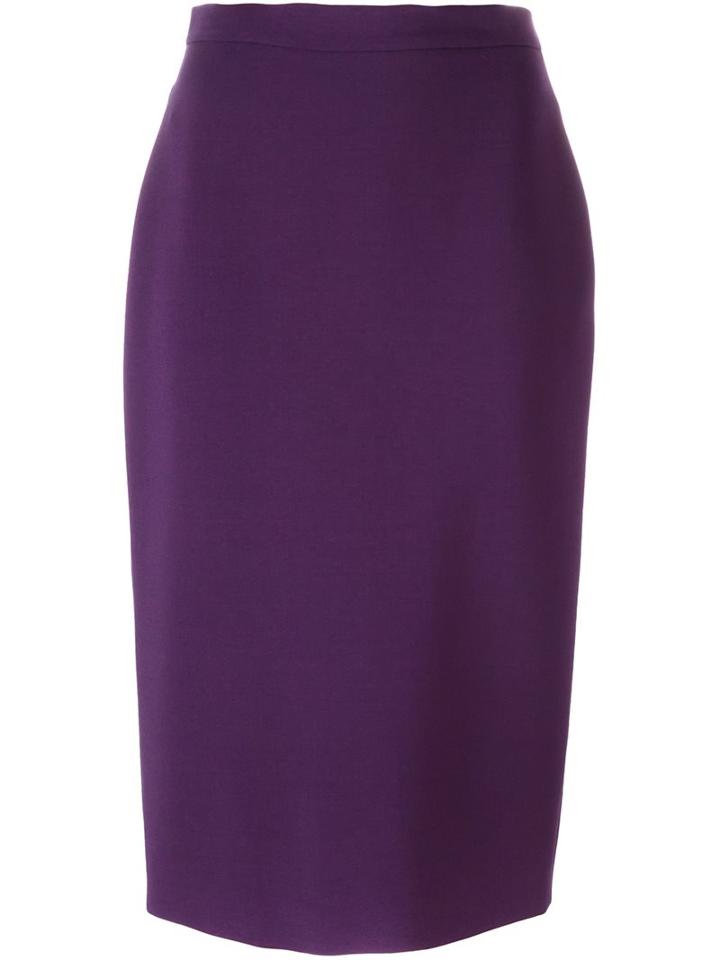 Ermanno Scervino Knee Length Skirt, Women's, Size: 42, Pink/purple, Viscose/virgin Wool/spandex/elastane