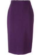 Ermanno Scervino Knee Length Skirt, Women's, Size: 42, Pink/purple, Viscose/virgin Wool/spandex/elastane