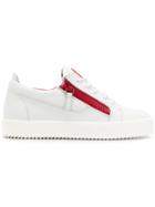 Giuseppe Zanotti Design Frankie Double Zip Sneakers - White