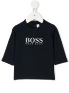Boss Kids - Logo Print T-shirt - Kids - Cotton - 24 Mth, Blue